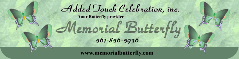 Memorial Butterfly provides Live Monarch Butterflies for release at butterfly memorials and butterfly funerals